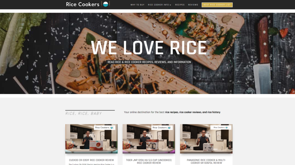 rice cooker website